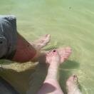 Dipping our feet in Photo - Rome, Italy 