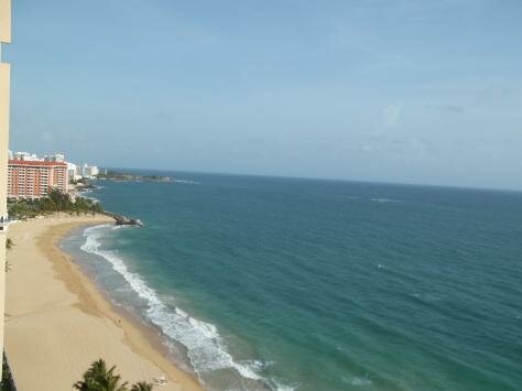 View from balcony of our room at the Marriott Photo - San Juan Marriott Resort & Stellaris Casino, San Juan, Puerto Rico 
