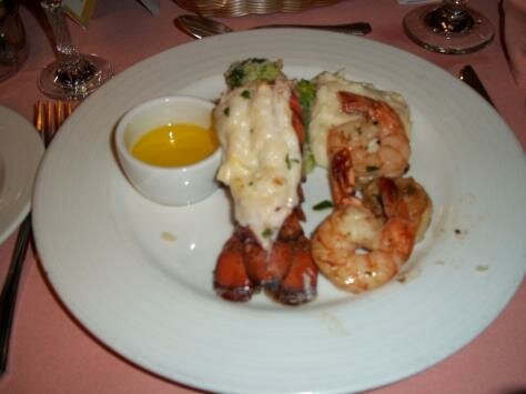 Dinner in the main dining room.  Photo - Carnival Cruise Lines, Cancun, Mexico 
