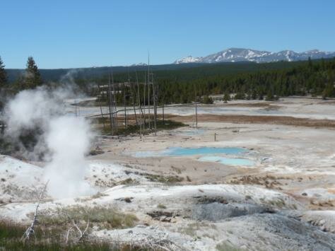 Steam in Norris Basin Photo - Yellowstone National Park, Yellowstone National Park, Wyoming 